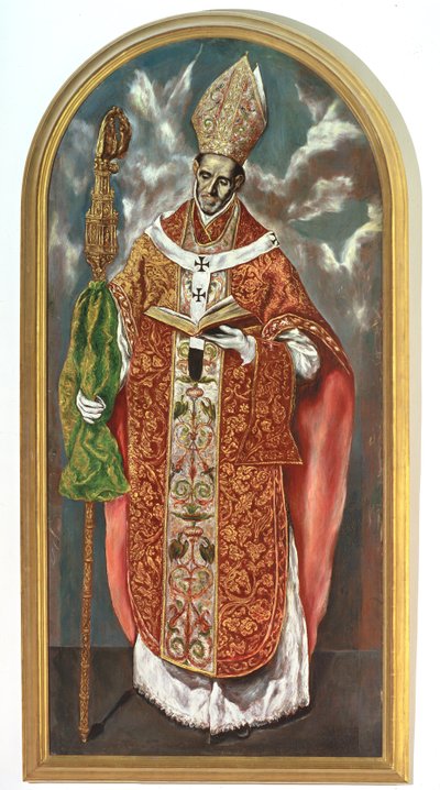 Saint Ildefonsus, a Copy of the Original in the Escorial by El Greco